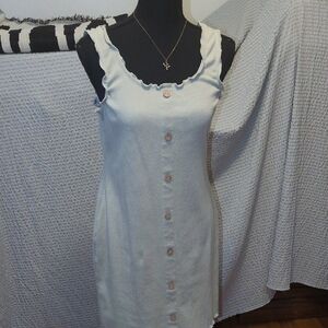 No Boundaries White Button-Front Chemise